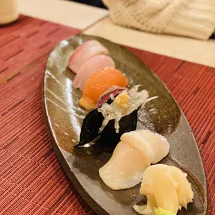 sushi, sushi and sashimi, food, sashimi