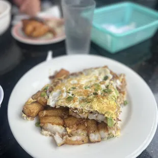 Flour cake and egg