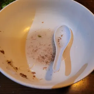 Delicious Pho all eaten up!