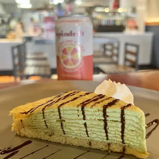 Japanese Matcha crepe cake