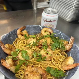 Shrimp garlic noodles extra shrimps