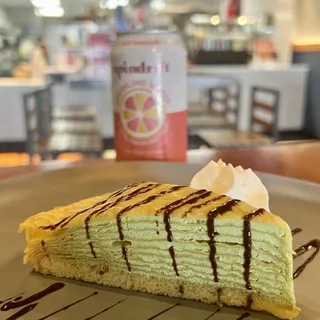 Japanese Matcha Crepe cake