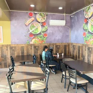 Interior seating area