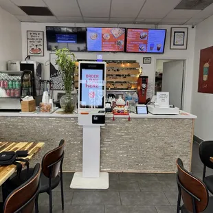 Counter to place order