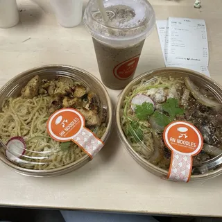 3. Garlic Noodles And Grilled Chicken