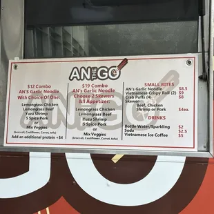 Food truck menu, 2024-02-08, at Off the Grid Salesforce Tower