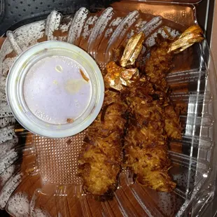 Coconut shrimp, 3 pcs for 5 bucks! Rip off!