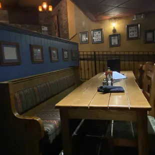 Tables and booths