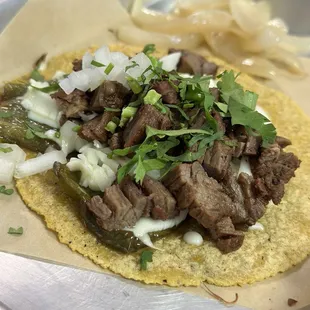 Chile Relleno Taco- Fajita