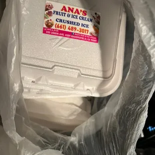 Business card &amp; lots of napkins to go!