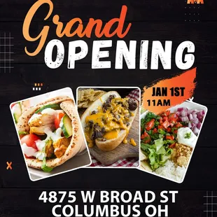 the grand opening of the restaurant