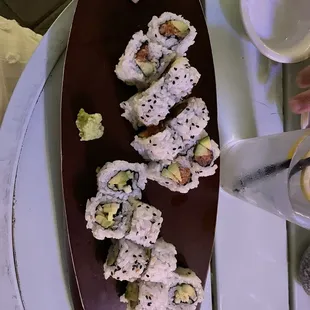 Tuna Roll and Veggie Roll