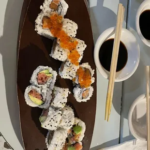 Salmon Roll and Tuna Roll