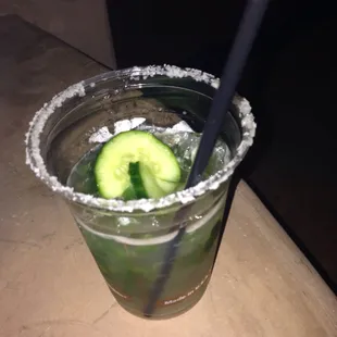 Cucumber jalapeño roadie