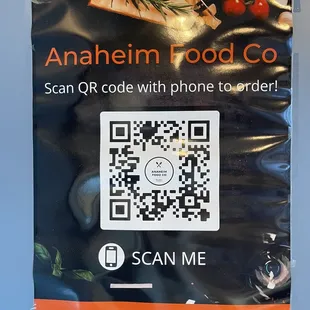 QR code to order food on your phone