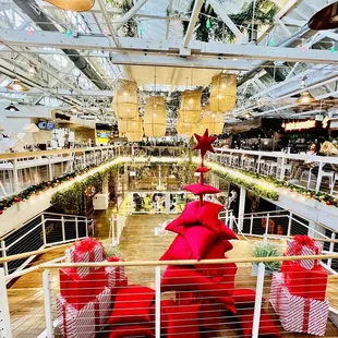 Second-level view of the stairs