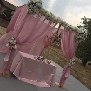 Outdoor civil wedding