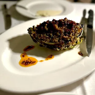 Grilled Cabbage with a Garlic Chutney