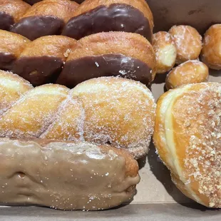 a box of assorted donuts