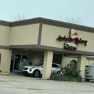 the exterior of the restaurant