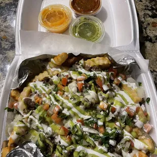 Carne asada fries.