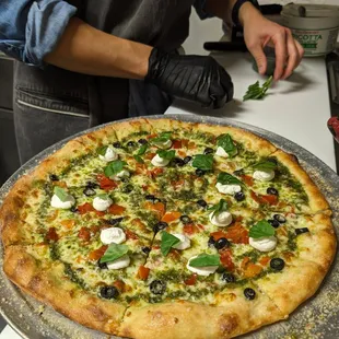 Green Pesto Pizza