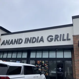 the front of the restaurant