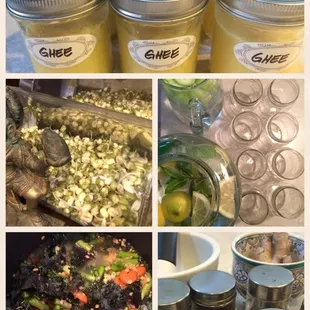 parts of an Ayurvedic cooking class at Ananda Ayurveda