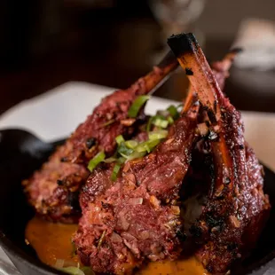 a close up of a plate of food