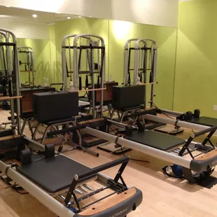 Pilates reformer room