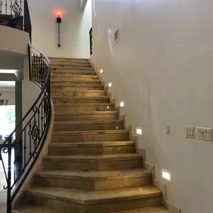 Go upstairs for Yoga