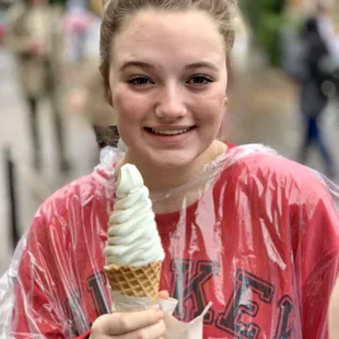 Huge soft serve ice cream cone