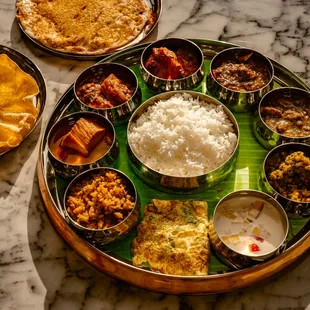 Feast your eyes on the artistry of ANANTARA's South Indian Thali