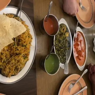 Sag Paneer Dinner