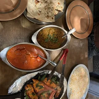 Paneer Tikka Masala Dinner