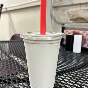 Chocolate chip cookie dough shake