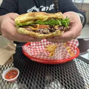 the Big D with cheddar