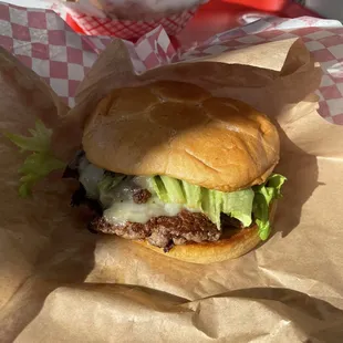 Urban Cowboy burger. Two 1/3 pound Pattie's.