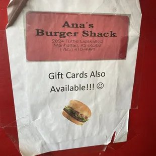 Gift Cards Available!