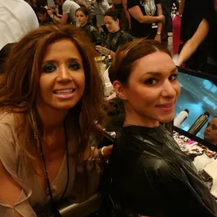 Makeup artists El Paso, TX | With ORIBE Model Back Stage Las Vegas 2011