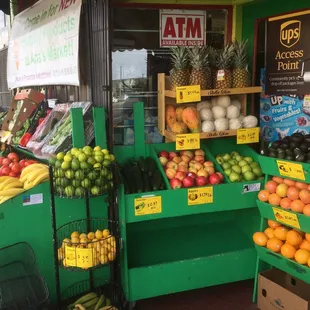 a variety of fruits and vegetables