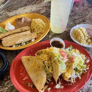 Taquitos and fried tacos