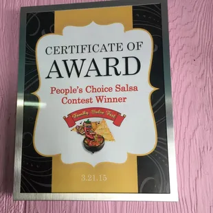 Great salsa!