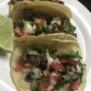 I call them street tacos. Pico de Gallo is Hot.