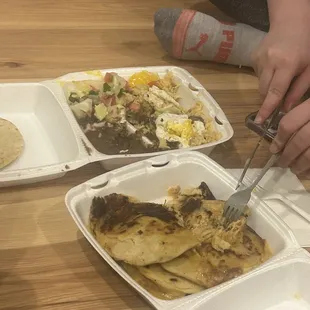 Pork Pupusas, Bistec Al Caballo