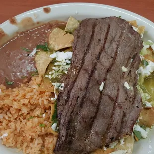 a plate of mexican food