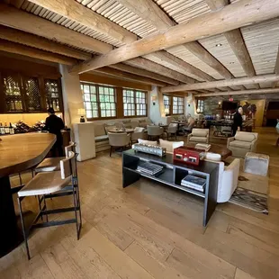 the bar and lounge area