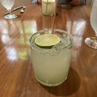Silver coin margarita