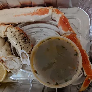 Supposed to be 2 legs of alaska king crab for $50. This was disappointing