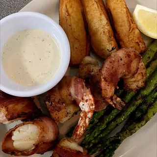 Bacon Wrapped Shrimp and Scallops